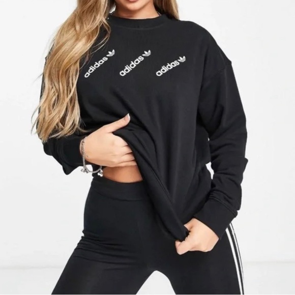 Adidas Repeat Logo Sweatshirt - Picture 2 of 3